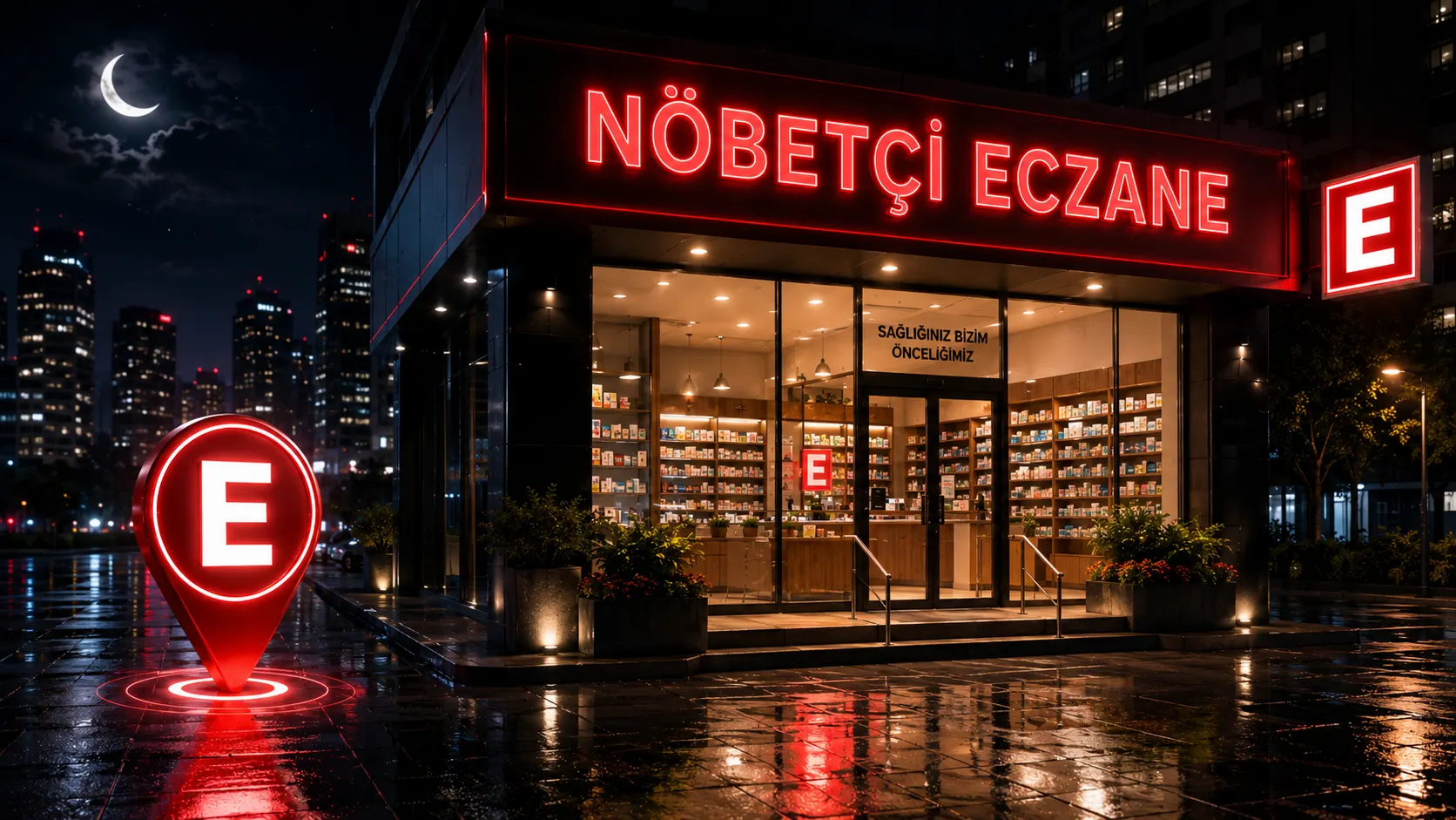 Nöbetçi eczane 3D görseli